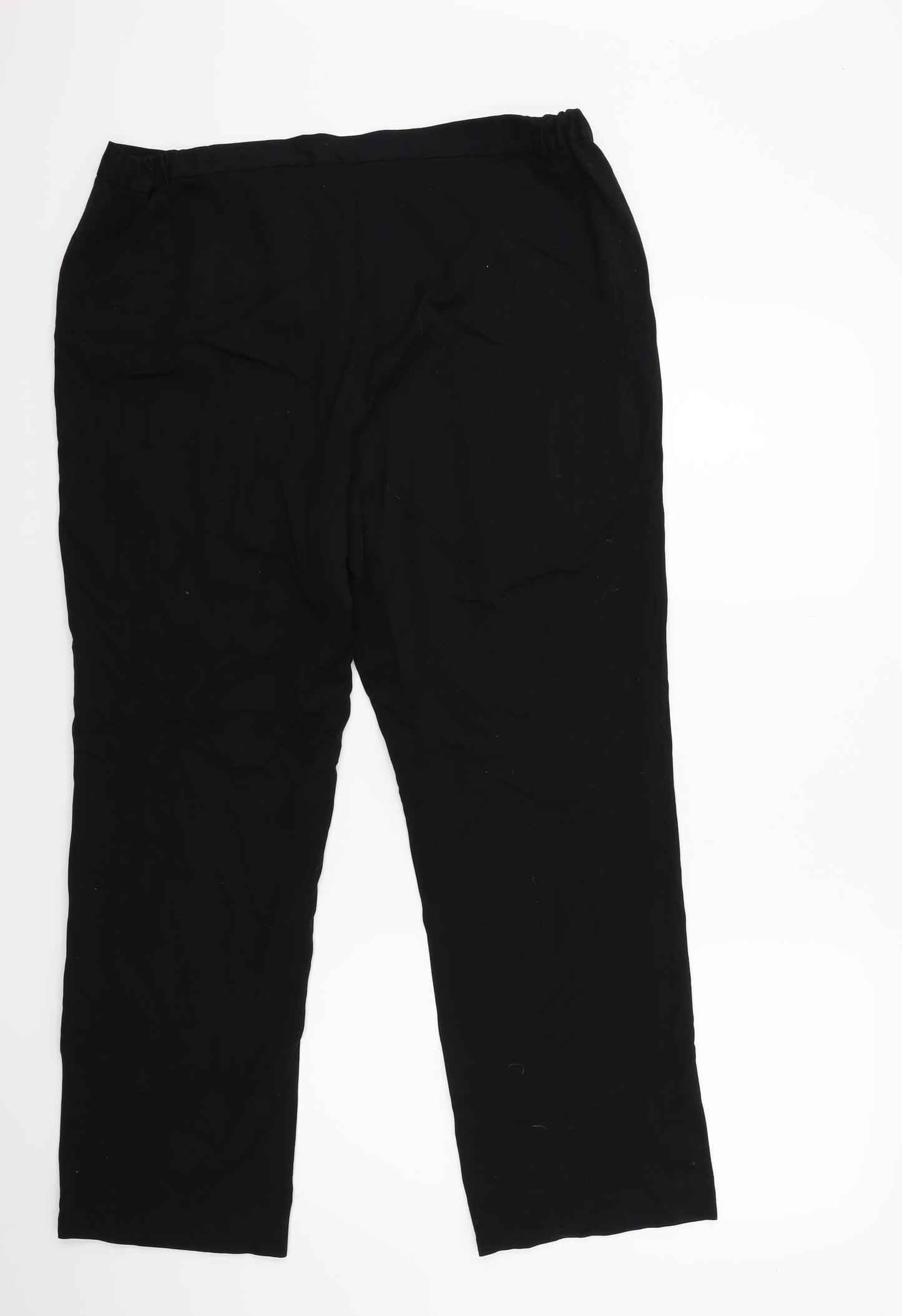 Womens UK Size 16 Marks and Spencer Regular Fit  Black Trousers