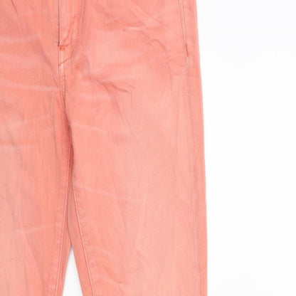 Womens UK Size 28 in Preworn Regular Fit Skinny Orange Jeans