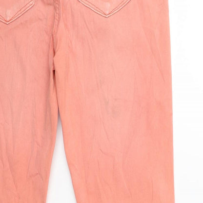Womens UK Size 28 in Preworn Regular Fit Skinny Orange Jeans