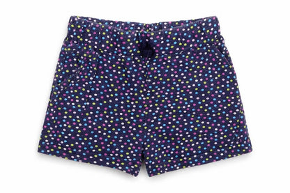 Diva Girls Blue Polka Dot  Sweat Shorts Size 4-5 Years