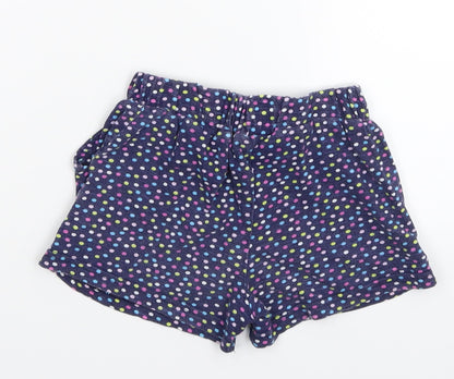 Diva Girls Blue Polka Dot  Sweat Shorts Size 4-5 Years
