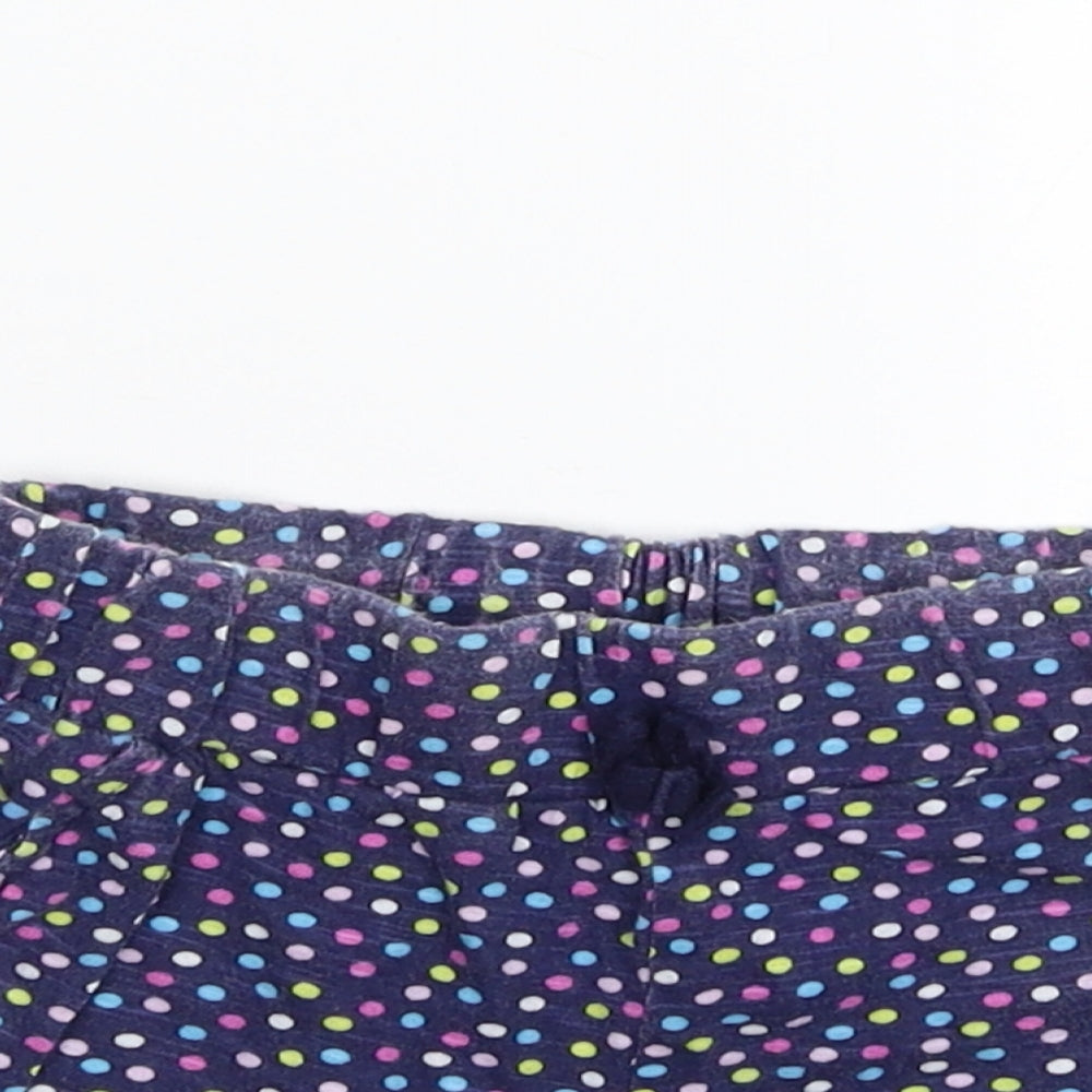 Diva Girls Blue Polka Dot  Sweat Shorts Size 4-5 Years