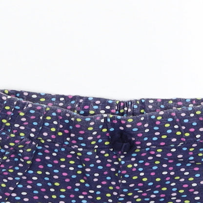 Diva Girls Blue Polka Dot  Sweat Shorts Size 4-5 Years