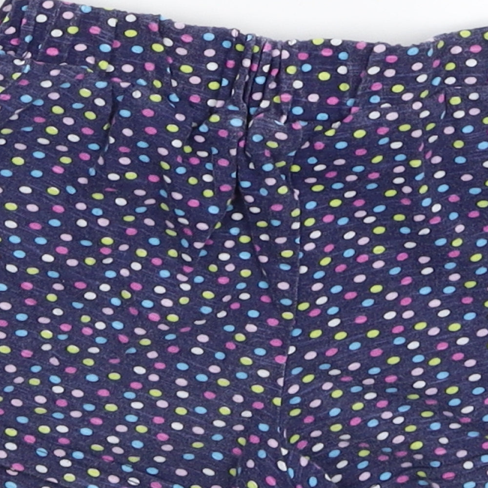 Diva Girls Blue Polka Dot  Sweat Shorts Size 4-5 Years