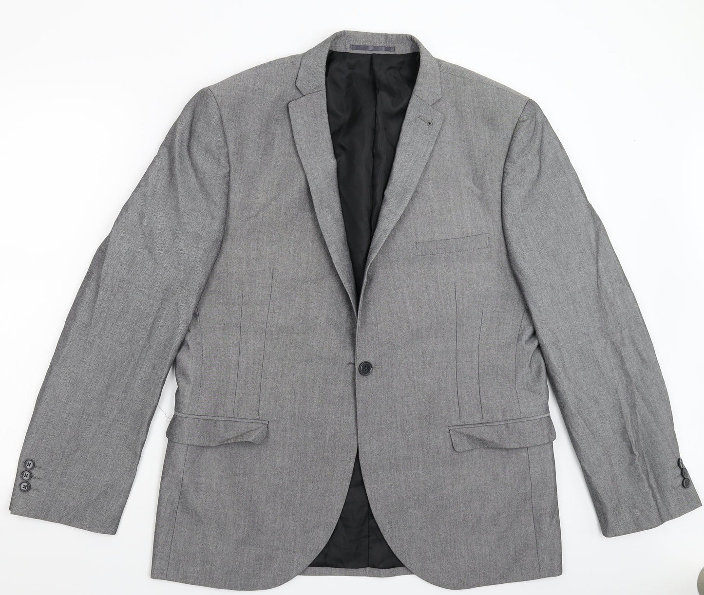 Mens UK Size 44 Ventura Regular Grey Suit Jacket