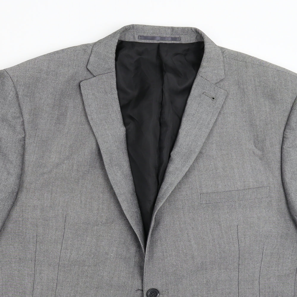 Mens UK Size 44 Ventura Regular Grey Suit Jacket