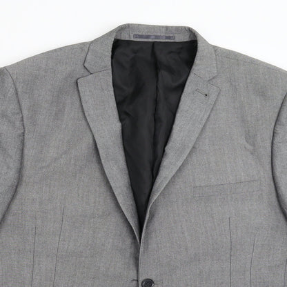 Mens UK Size 44 Ventura Regular Grey Suit Jacket