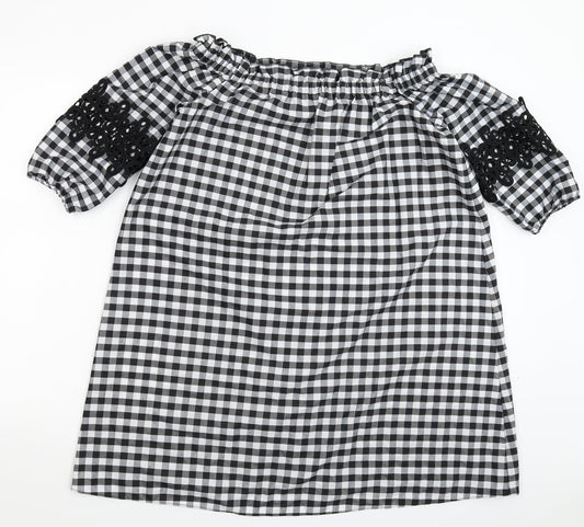 River Island Womens Multicoloured Check  Shirt Dress  Size 8