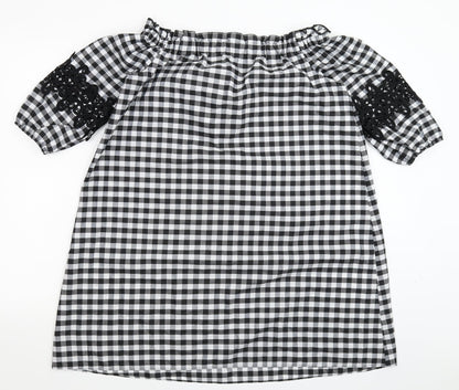 River Island Womens Multicoloured Check  Shirt Dress  Size 8