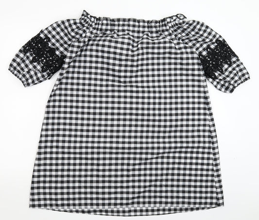 River Island Womens Multicoloured Check  Shirt Dress  Size 8