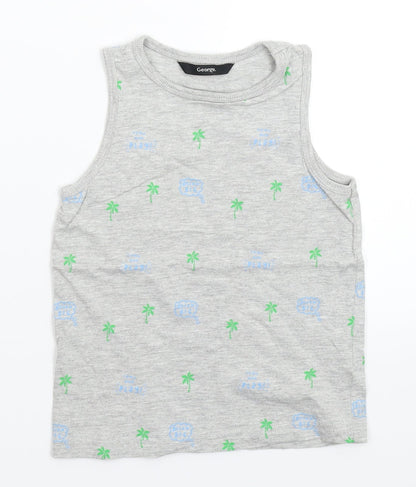 George Boys Grey   Basic Tank Size 3-4 Years