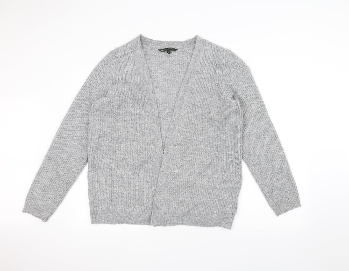 Love knitwear Womens Grey  Knit Jacket Coatigan Size 16