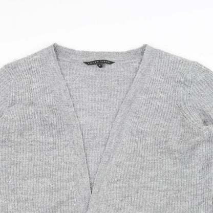 Love knitwear Womens Grey  Knit Jacket Coatigan Size 16