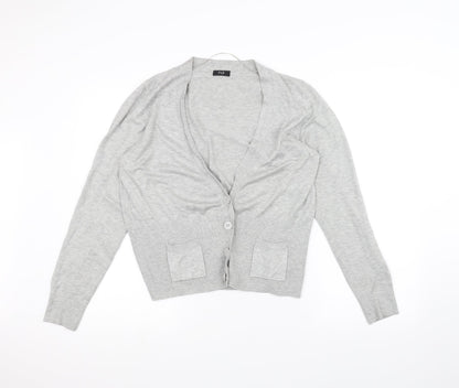 F&F Womens Grey   Cardigan Jumper Size 14