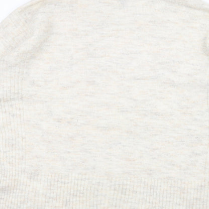 H&M Womens White   Pullover Jumper Size M