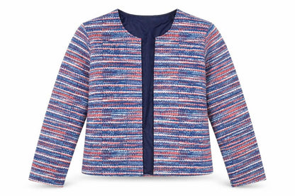 Womens UK Size L Anne De Lancay Blue Jacket