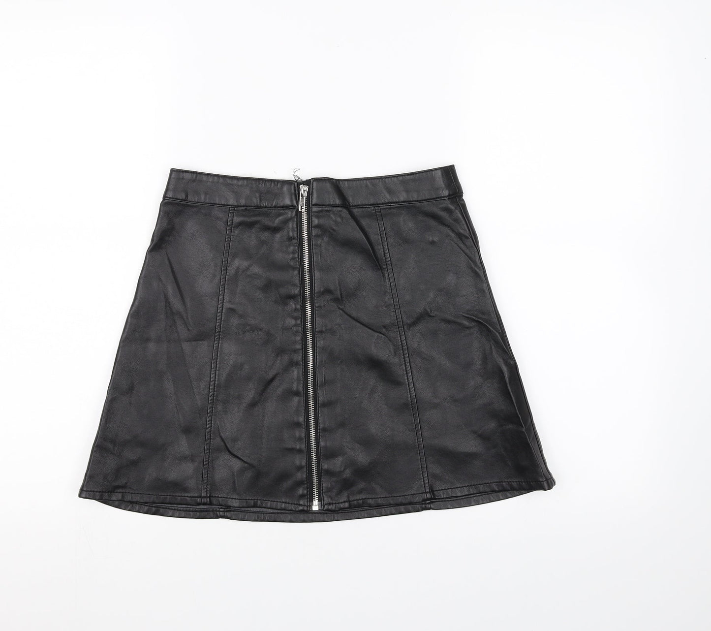 H&M Womens Black   A-Line Skirt Size 8