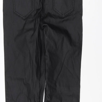 Denim & Co. Womens Black   Trousers  Size 12 L28 in