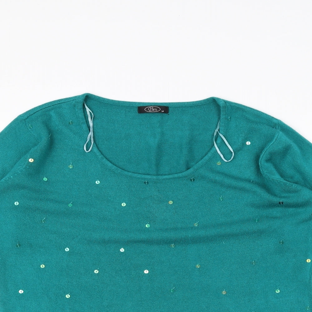 BM Womens Blue   Pullover Jumper Size M