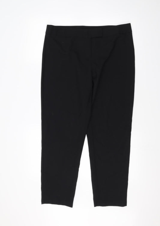 George Womens Black   Trousers  Size 14 L24 in