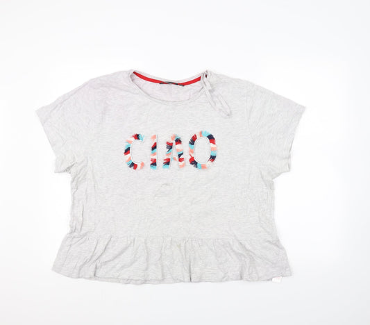 Golddigga Womens Grey   Basic T-Shirt Size 16