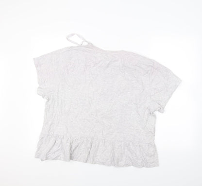 Golddigga Womens Grey   Basic T-Shirt Size 16