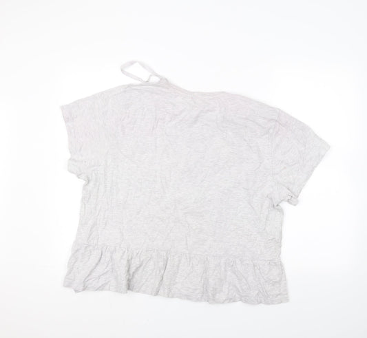 Golddigga Womens Grey   Basic T-Shirt Size 16