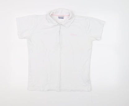 Reebok Girls White   Basic Polo Size 16 Years
