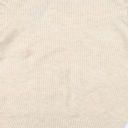 George Womens White  Knit Pullover Jumper Size L