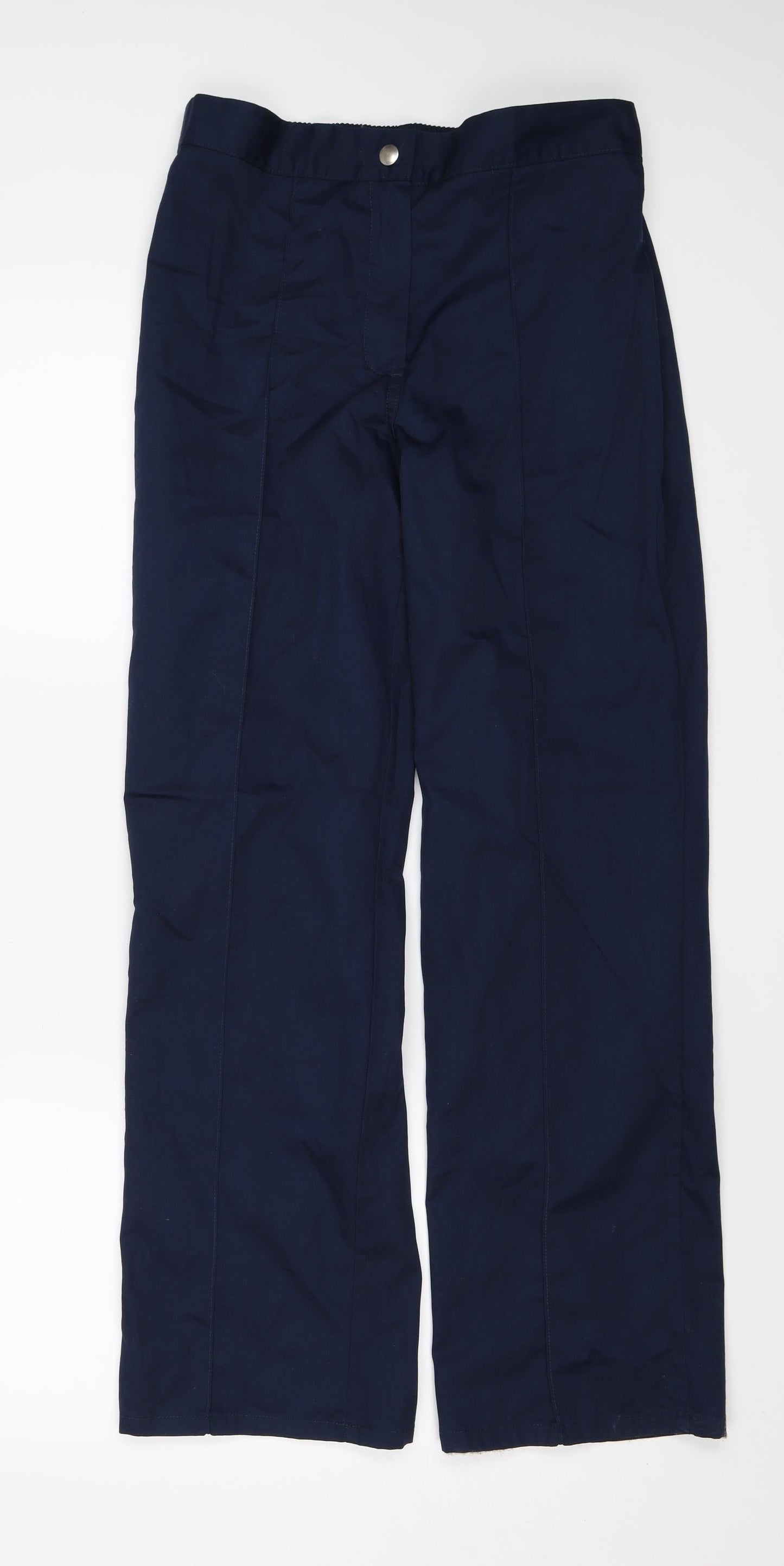 Womens UK Size 8 Alexandra Regular Fit Capri Blue Trousers