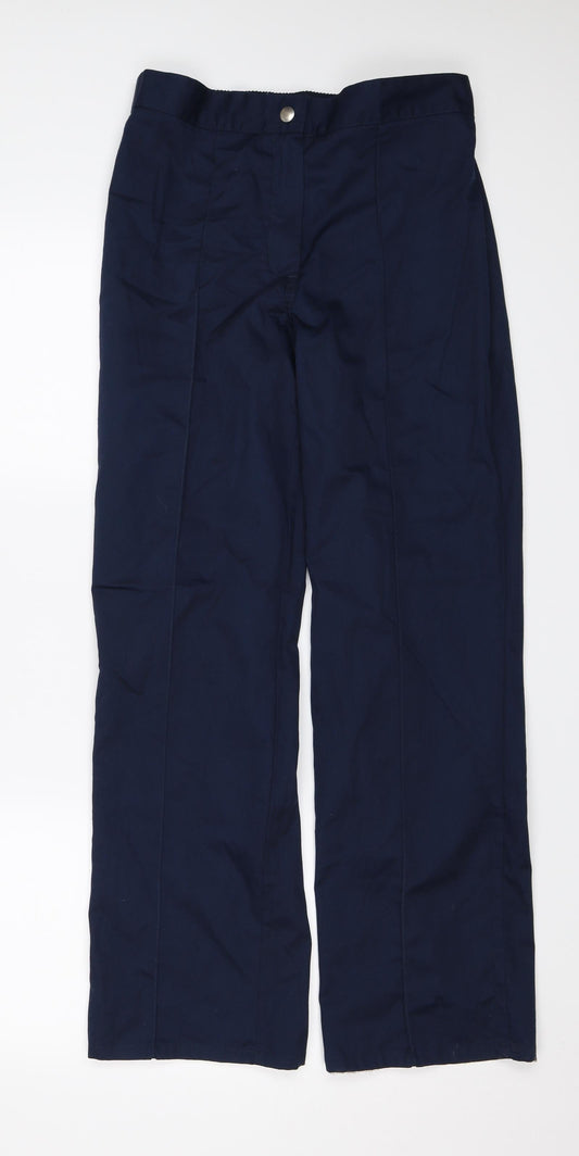 Womens UK Size 8 Alexandra Regular Fit Capri Blue Trousers
