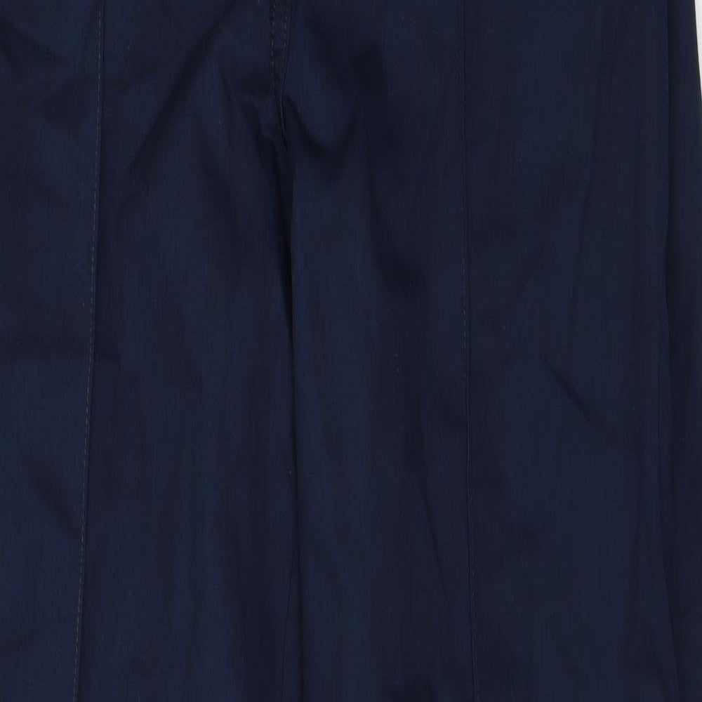 Womens UK Size 8 Alexandra Regular Fit Capri Blue Trousers