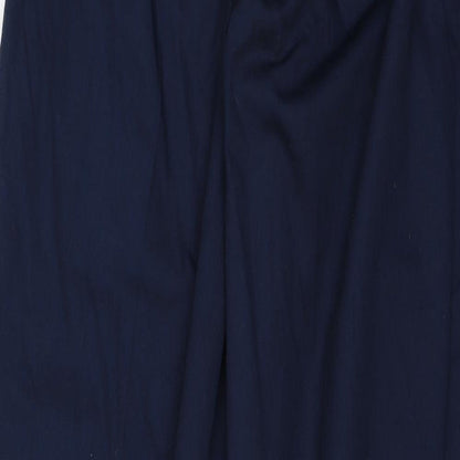 Womens UK Size 8 Alexandra Regular Fit Capri Blue Trousers