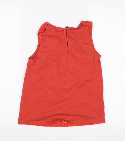 Womens UK Size 8 Warehouse Red Basic Tank