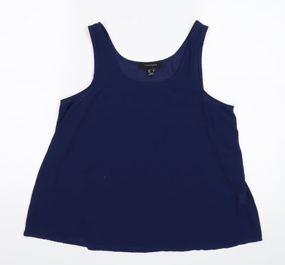 Womens UK Size 12 Atmosphere Blue Basic Tank