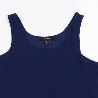 Womens UK Size 12 Atmosphere Blue Basic Tank