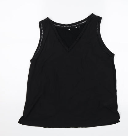 Womens UK Size 12 New Look Black Basic Blouse