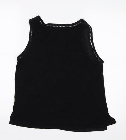 Womens UK Size 12 New Look Black Basic Blouse