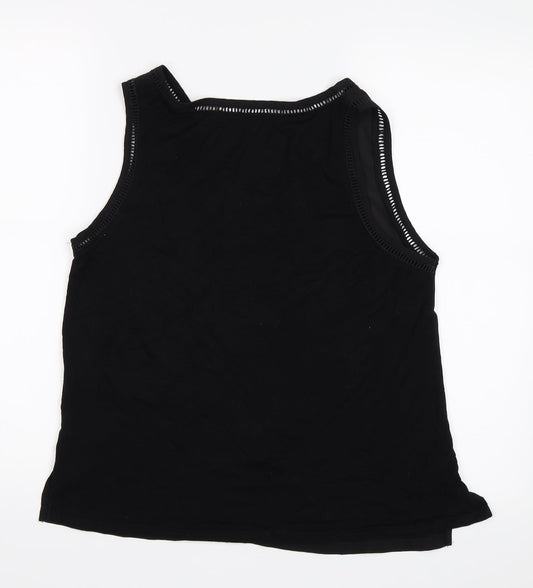 Womens UK Size 12 New Look Black Basic Blouse