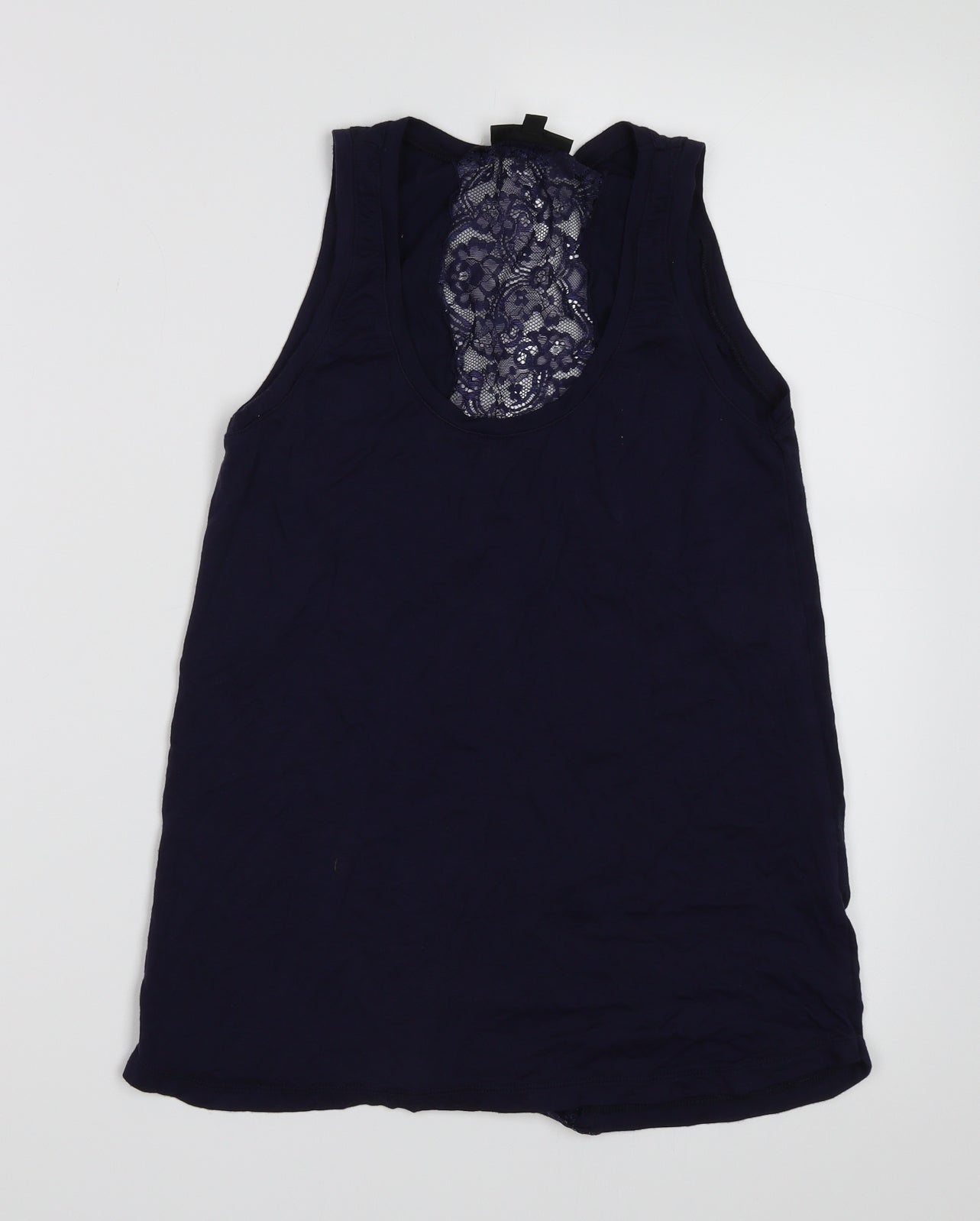 Womens UK Size 8 Warehouse Blue Basic Tank