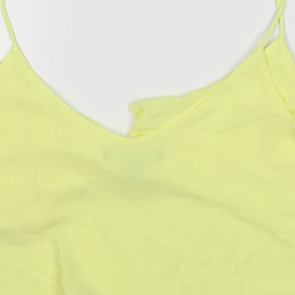 Primark Womens Yellow   Cropped Blouse Size 16