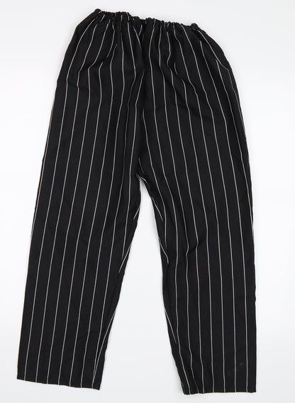 Womens UK Size L Preworn Regular Fit  Black Trousers