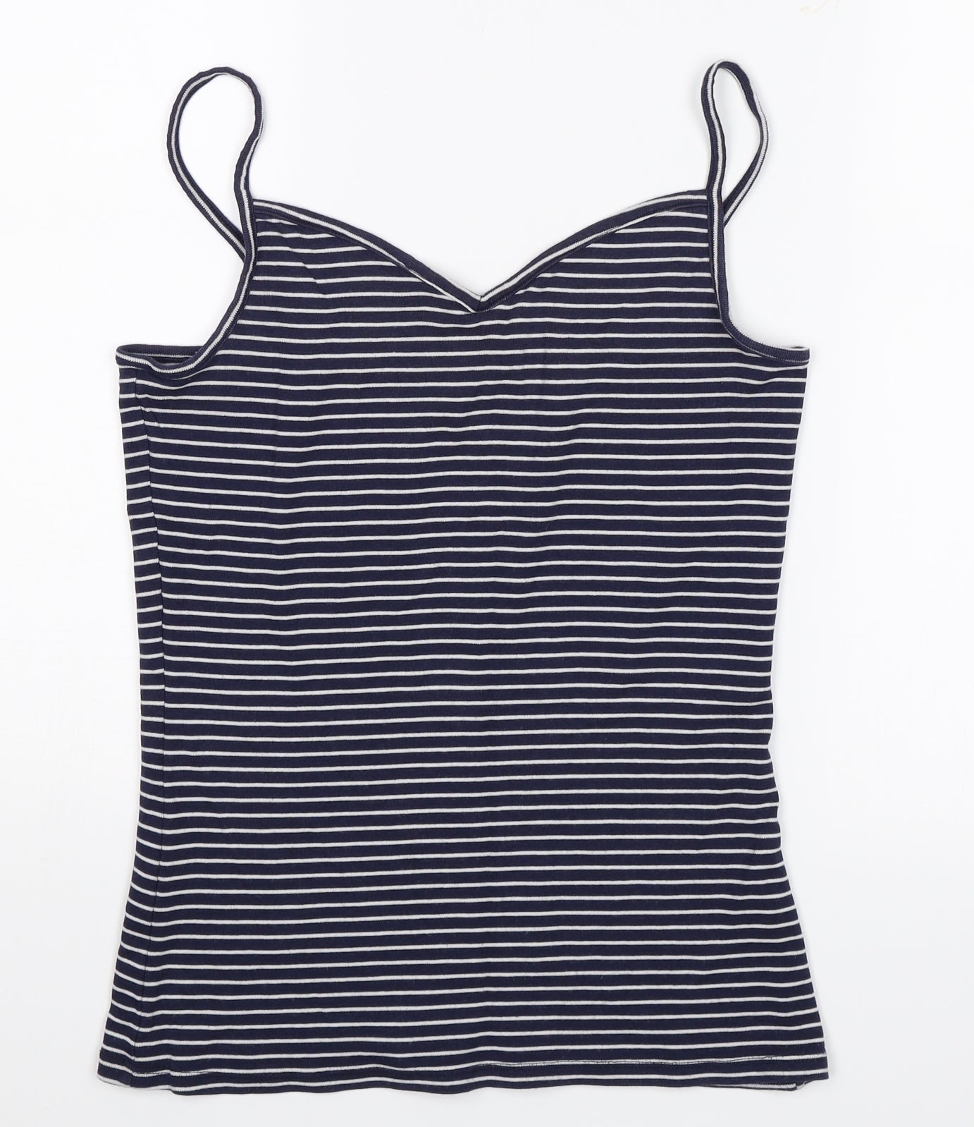 TU Womens Blue Striped  Camisole Tank Size 16