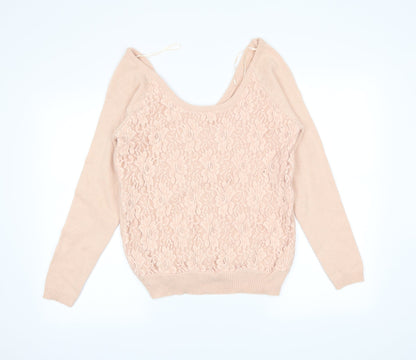 New Look Womens Pink   Pullover Jumper Size 14