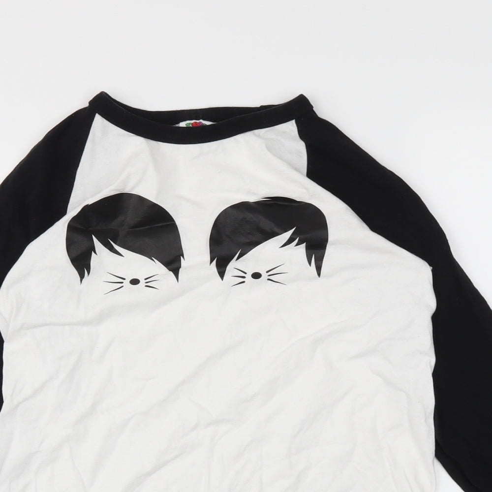 fruit of the loom` Womens White   Basic T-Shirt Size S