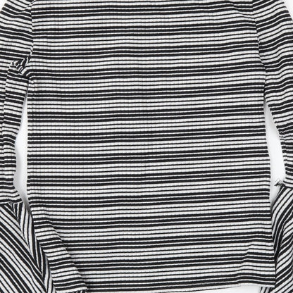 Womens UK Size XS Philosophy Black Basic Blouse