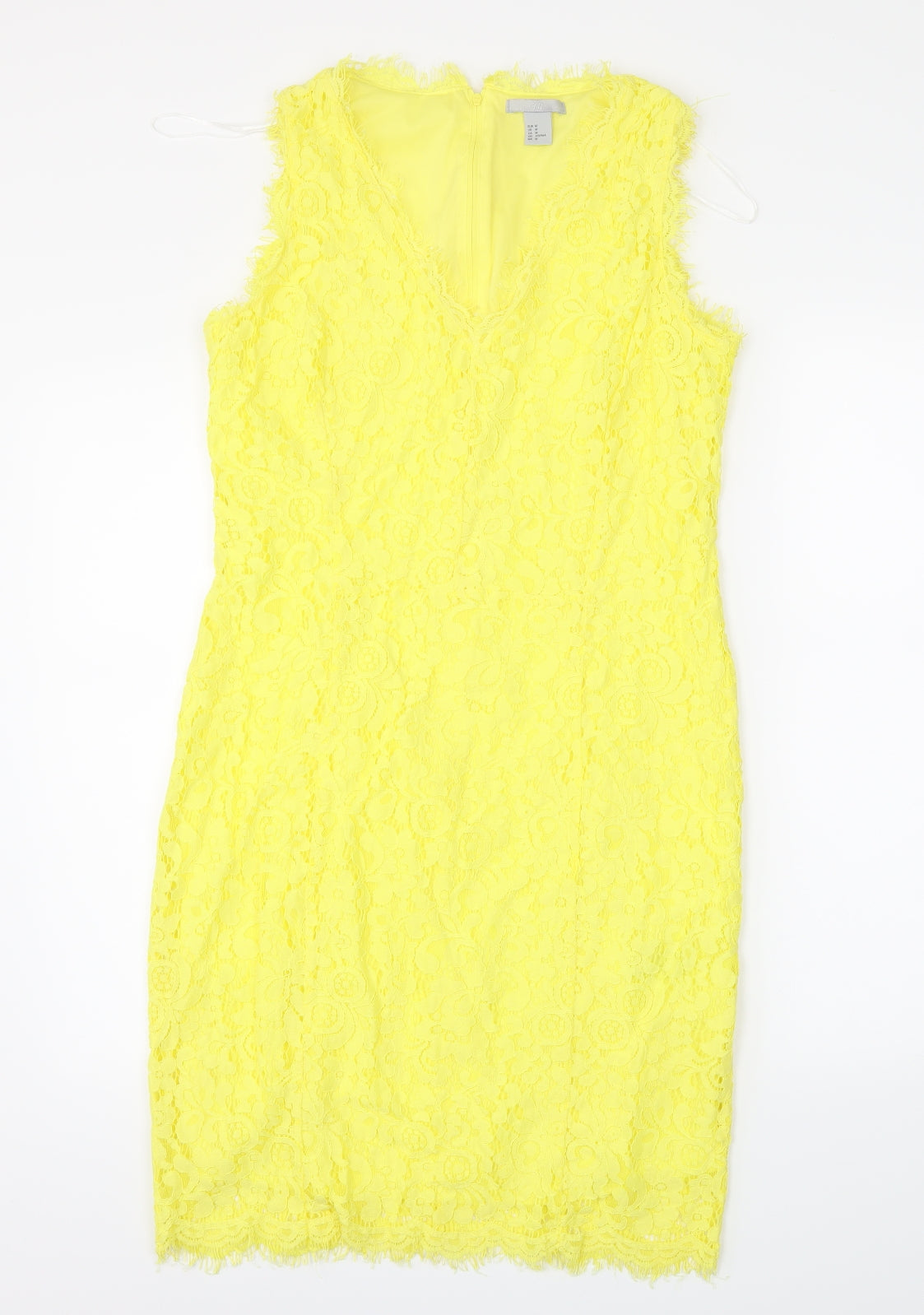 H&M Womens Yellow   Sheath  Size M