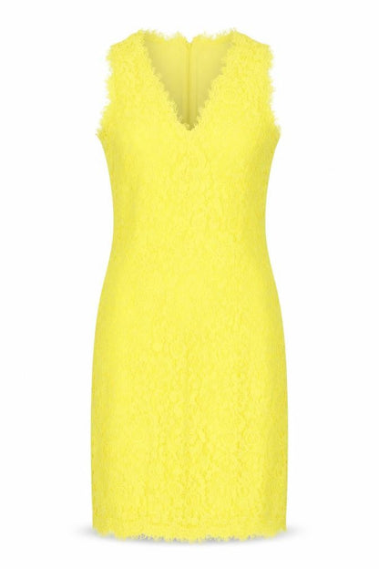 H&M Womens Yellow   Sheath  Size M