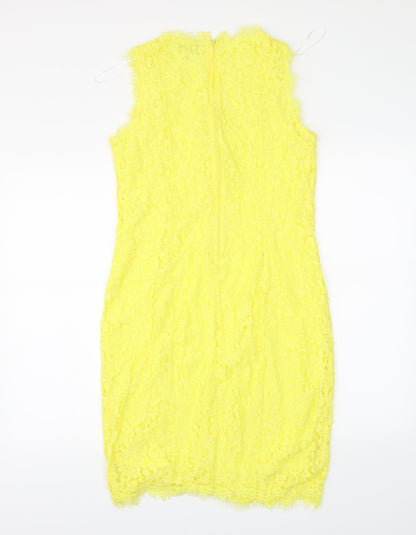 H&M Womens Yellow   Sheath  Size M