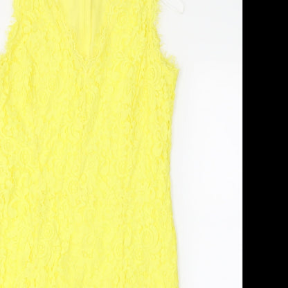 H&M Womens Yellow   Sheath  Size M